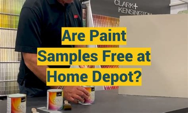 Are paint samples free at Home Depot
