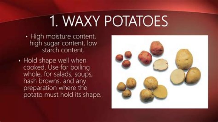 Are red potatoes waxy or starchy