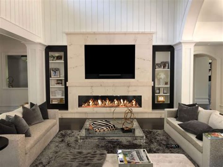 Can a gas fireplace go on an interior wall