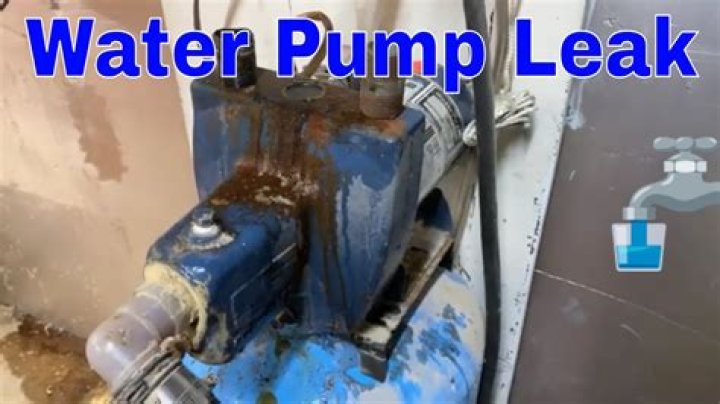 Can a water pump leak into the oil