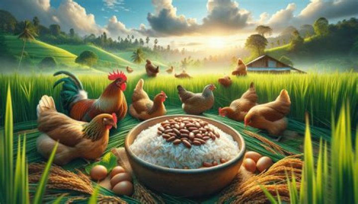 Can chickens eat rice and beans