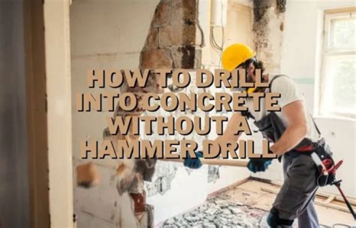 Can I drill concrete without a hammer drill