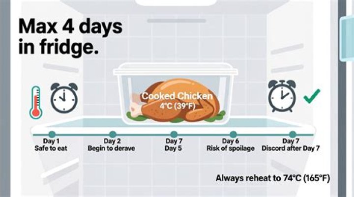 Can I eat cooked chicken after 5 days