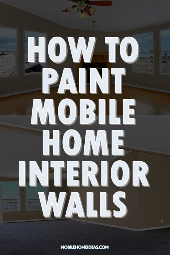 Can I paint mobile home walls