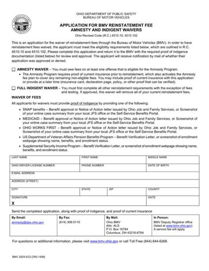 Can I pay my reinstatement fee online in Ohio