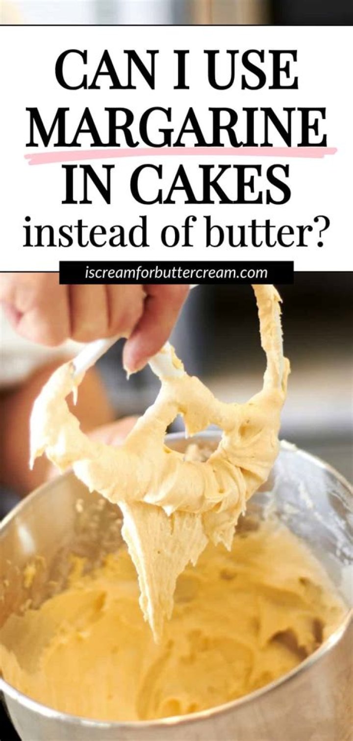 Can I use margarine instead of butter in scones