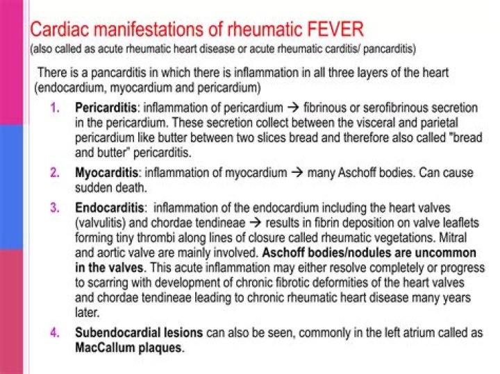 Can rheumatic fever cause pericarditis
