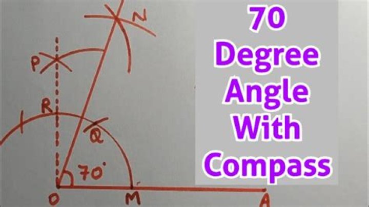 Can we draw 70 degree angle with compass