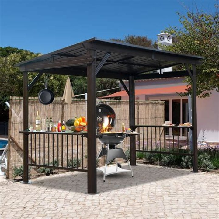 Can you barbecue under a gazebo
