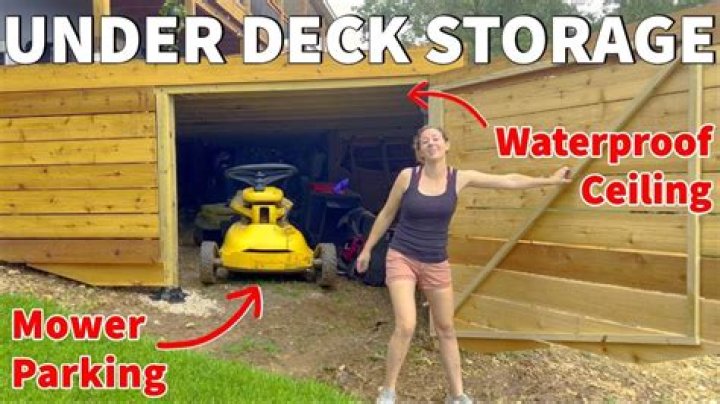 Can you build a shed under a deck