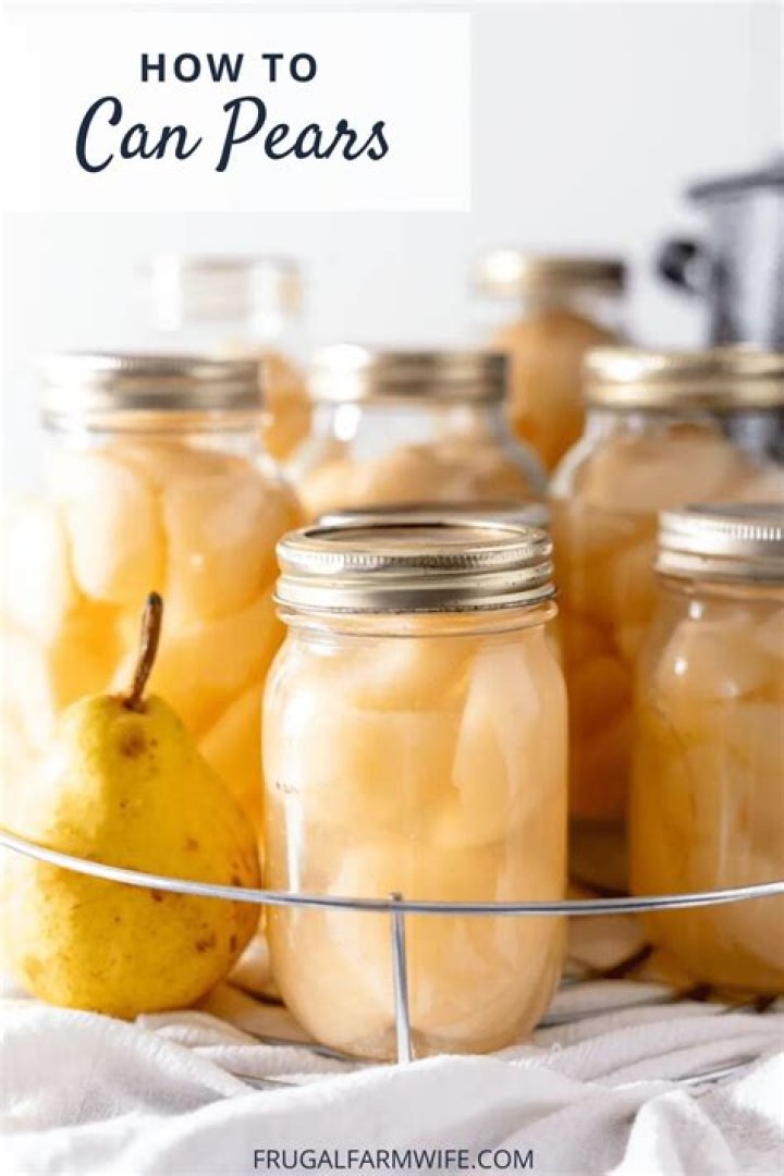Can you cold pack pears for canning