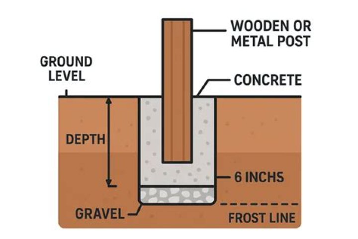 Can you mix concrete in a fence post hole