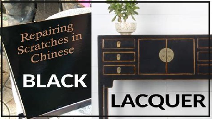 Can you paint black lacquer furniture