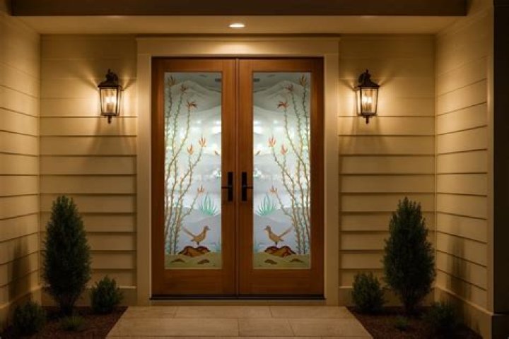 Can you see through frosted glass at night