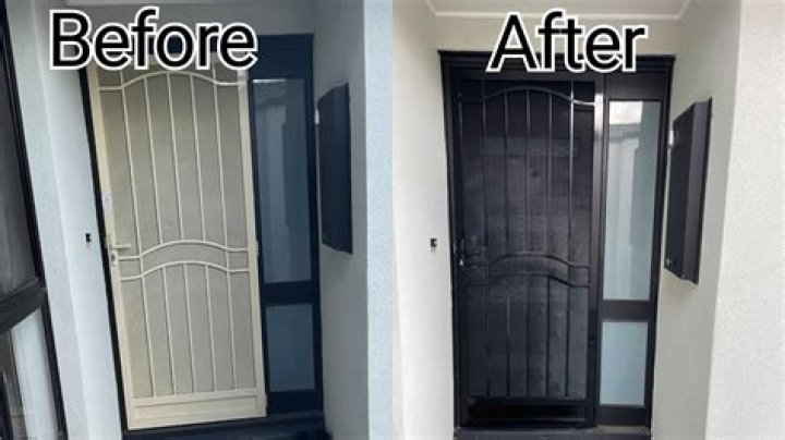 Can you spray paint an aluminum door