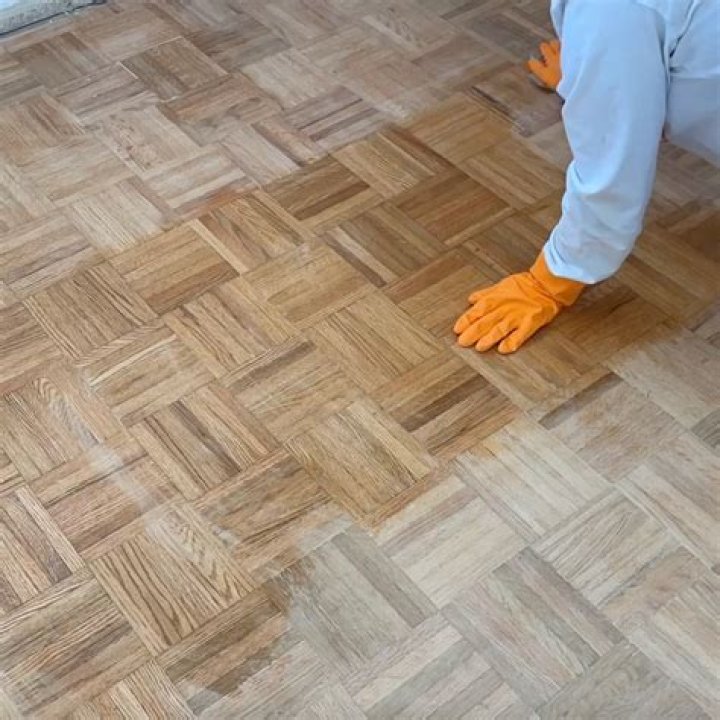 Can you stain parquet floors