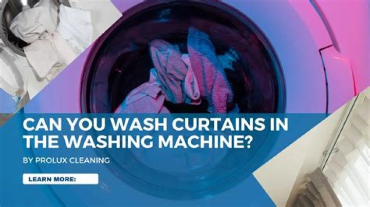 Can you wash curtains in the washing machine