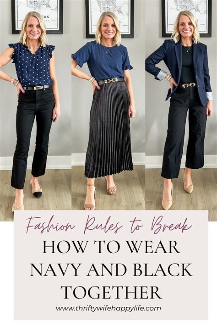 Can you wear black and navy together 2020