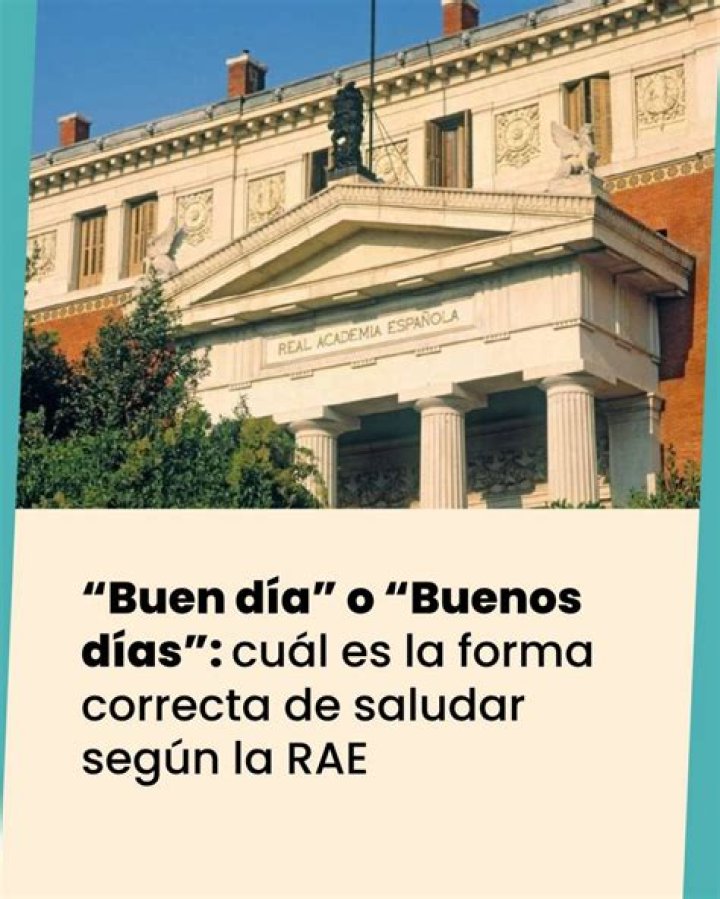 ¿Cuál es la forma correcta de saludar