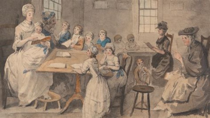 Did children go to school colonial times