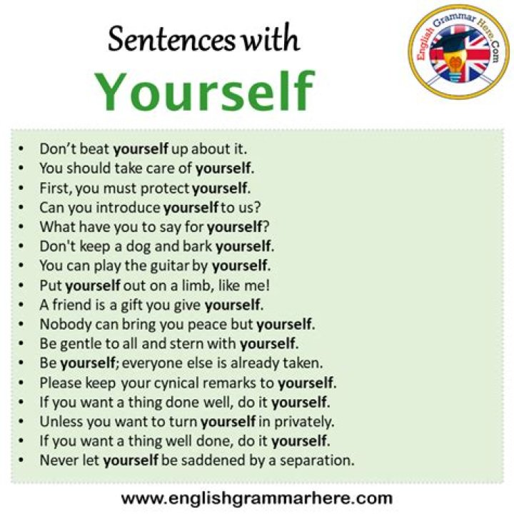 Do it yourself in a sentence