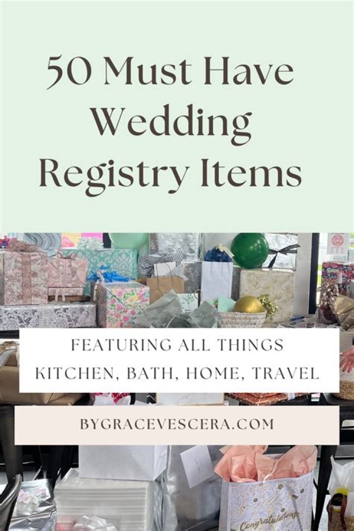 Do we have to register for wedding gifts