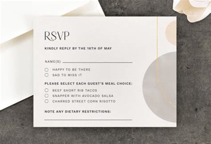 Do wedding invitations come with RSVP cards