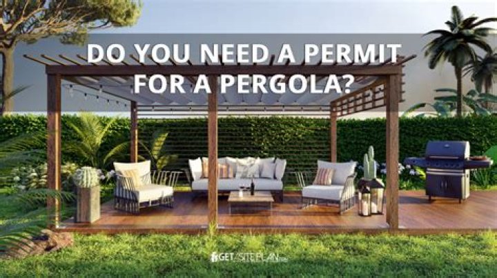 Do you need a permit for a pergola