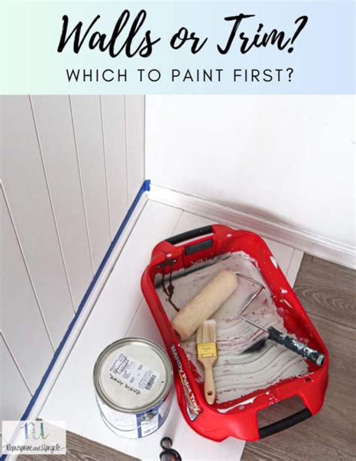 Do you paint the walls or trim first