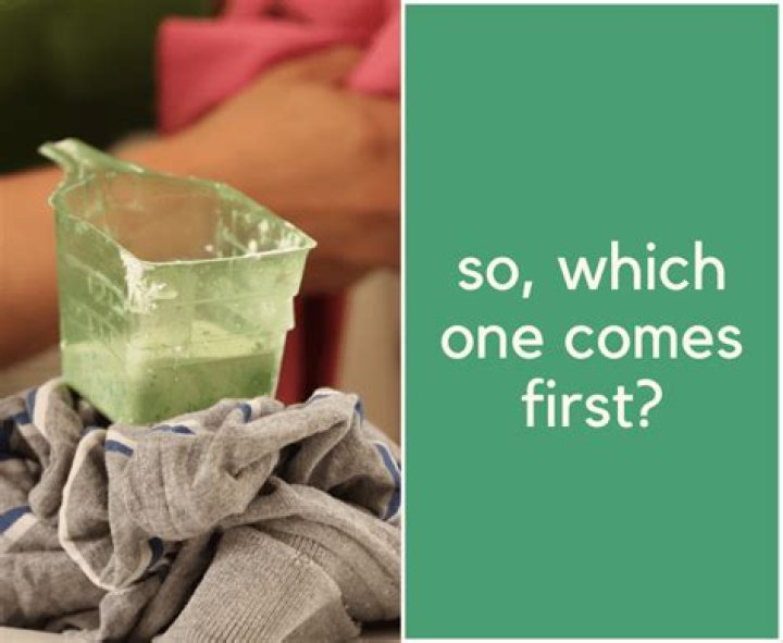 Do you put laundry detergent before or after clothes
