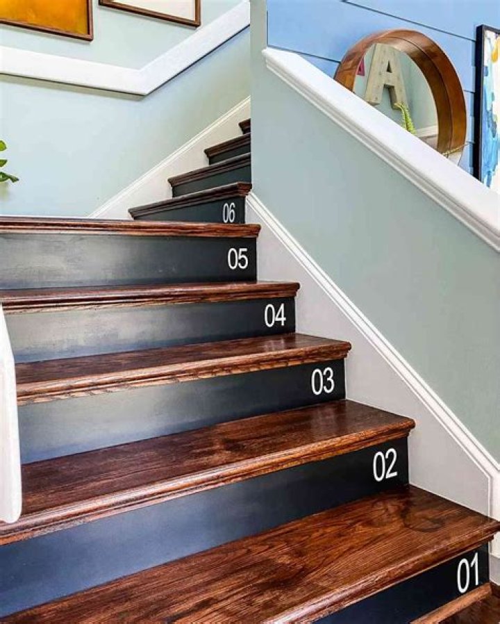 Do you stain treads or paint risers first