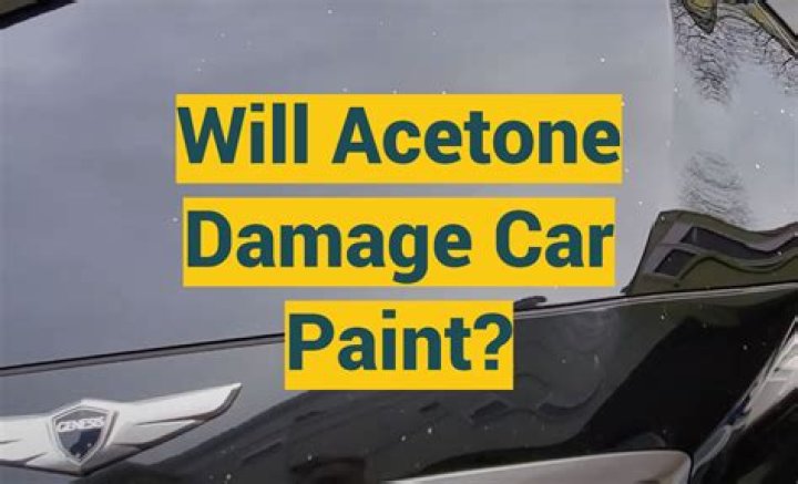 Does acetone ruin paint on a car