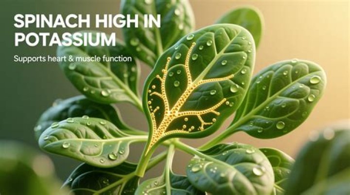 Does frozen spinach have potassium