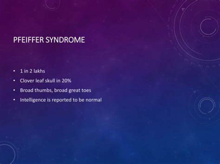 Does Pfeiffer syndrome affect intelligence
