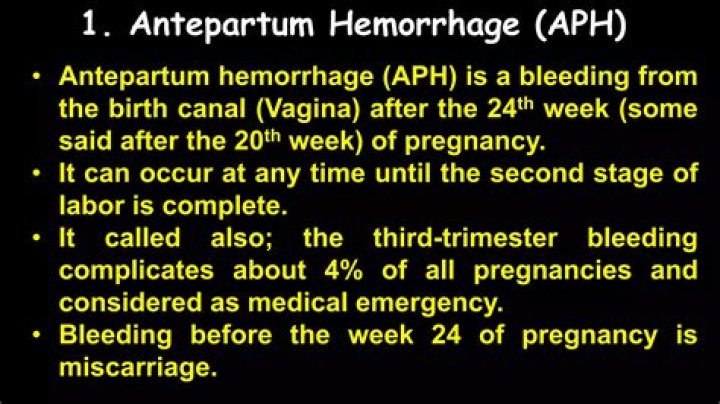 How can an antepartum hemorrhage be prevented