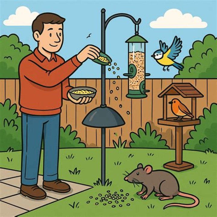 How can I feed the birds without attracting mice
