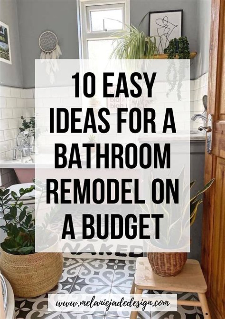 How can I fix my bathroom on a budget