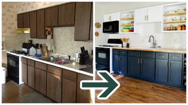 How can I paint my kitchen cabinets without removing doors