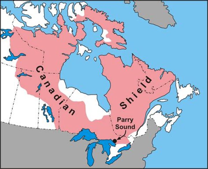 How did the Canadian Shield get its name