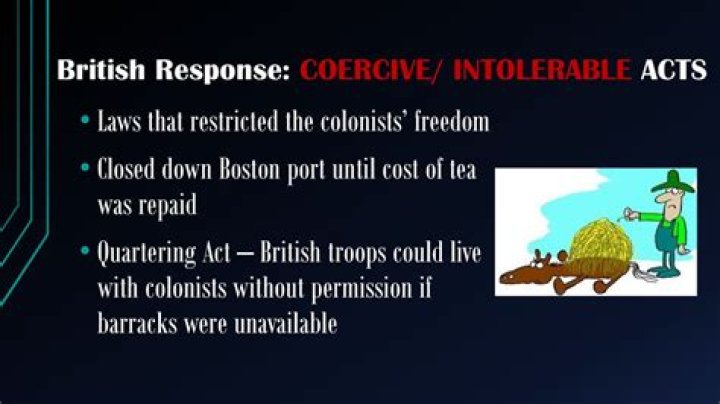 How did the colonists react to the intolerable acts quizlet
