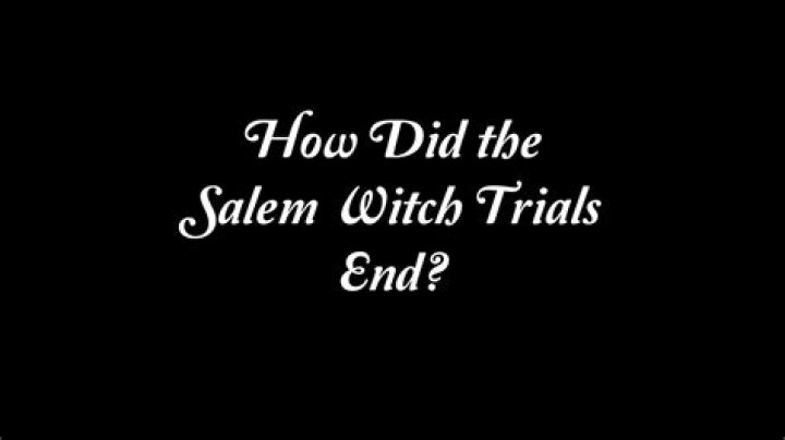 How did the Salem trials end