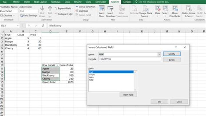 How do I add a calculated row to a pivot table