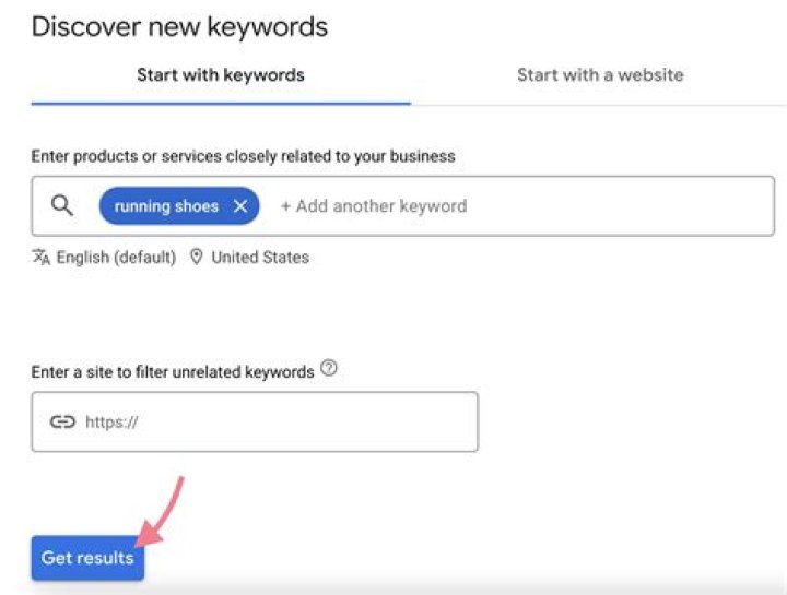 How do I add keywords to keyword planner