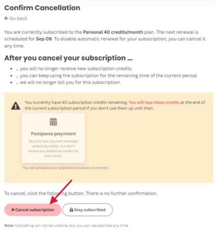 How do I cancel my busuu subscription