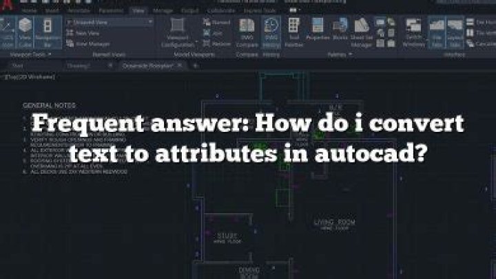 How do I convert text to attributes in AutoCAD
