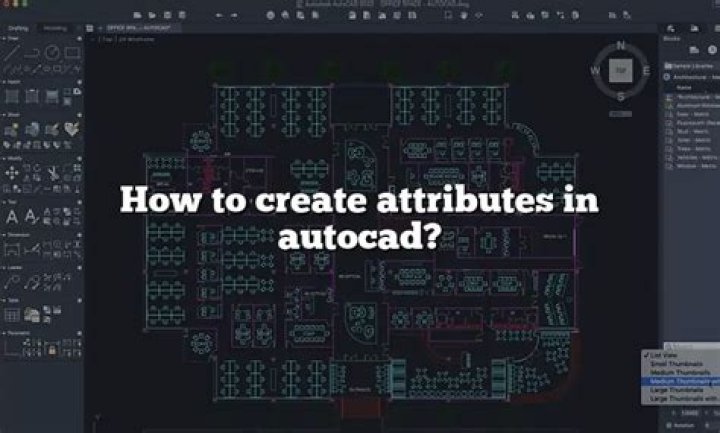 How do I create attributes in AutoCAD