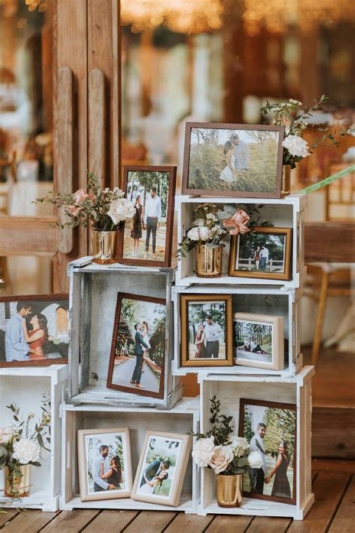 How do I display wedding photos at home