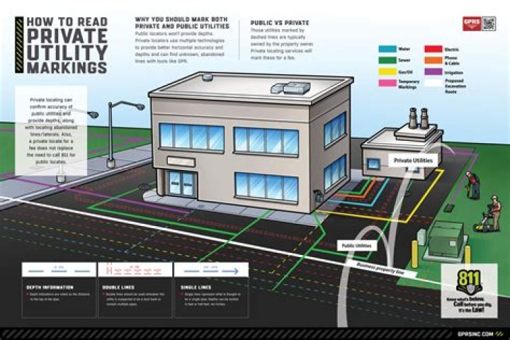 How do I find the private utility lines on my property