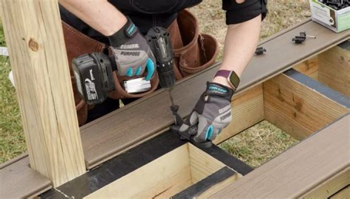 How do I install decking on my lawn