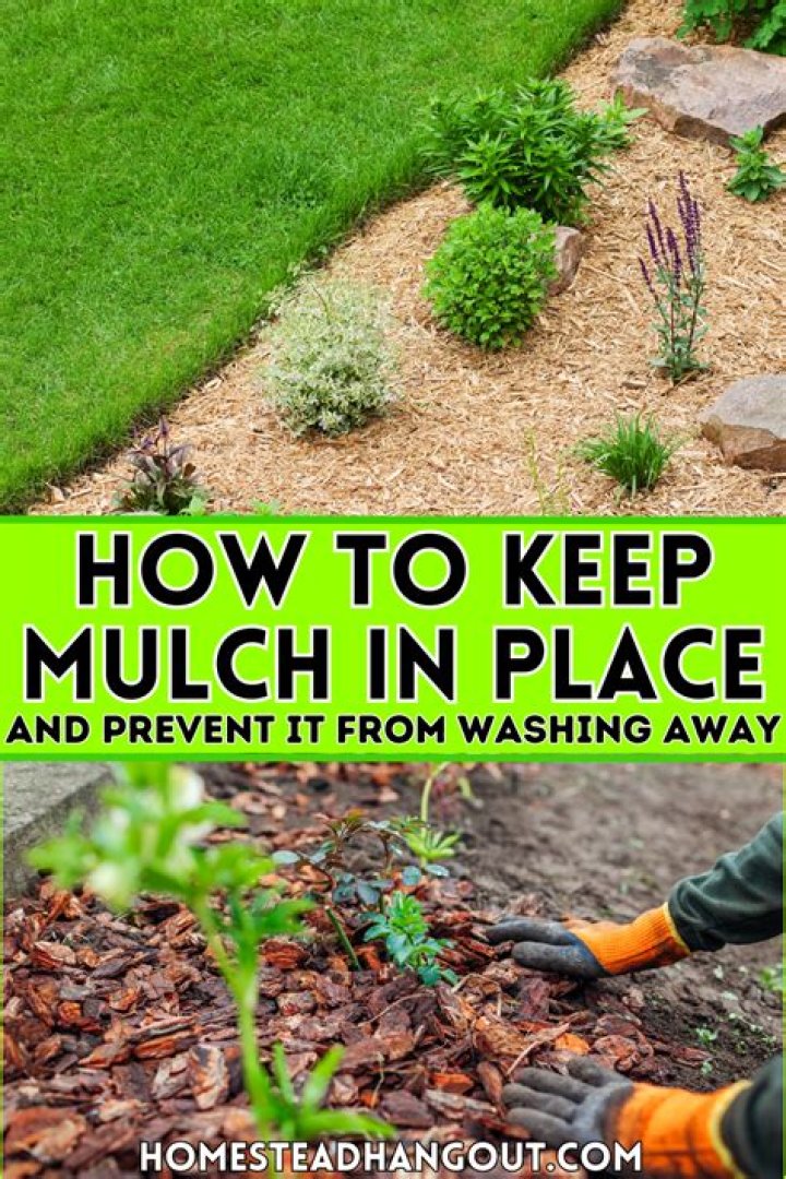 How do I keep my mulch from sliding down hill